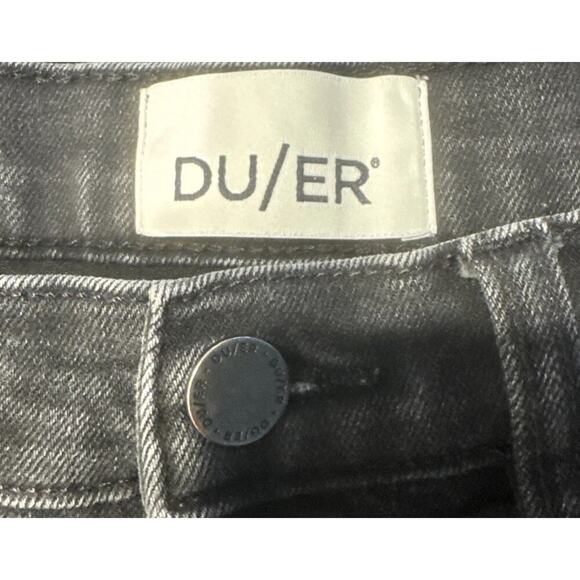 DU/ER Cut Off Black Faded Jean Shorts Women’s Size 27 High Rise Festival Denim - Picture 5 of 7